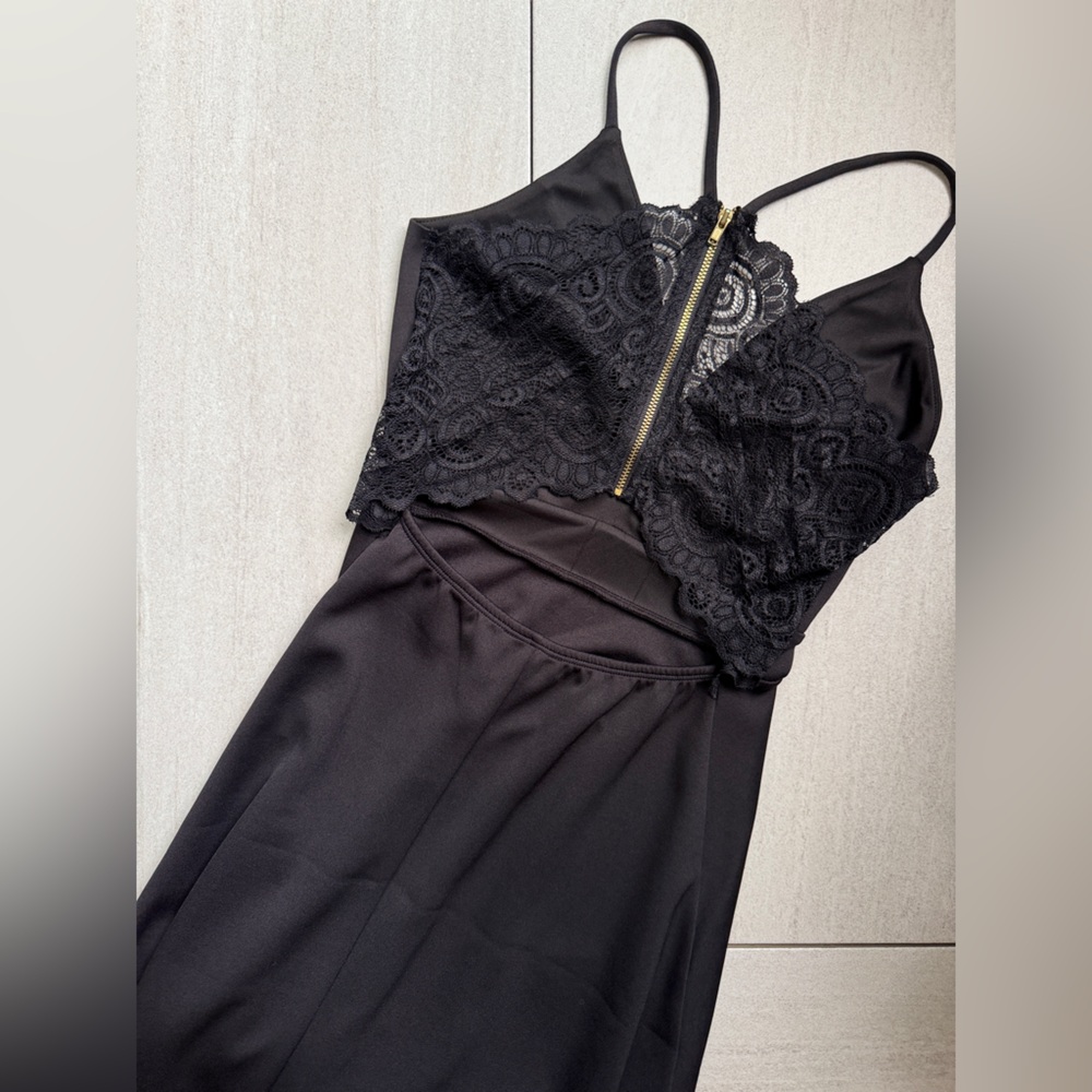 Black high low formal dress - Picture 1 of 8